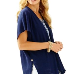 Lilly Pulitzer Myra Navy Blue Cardigan